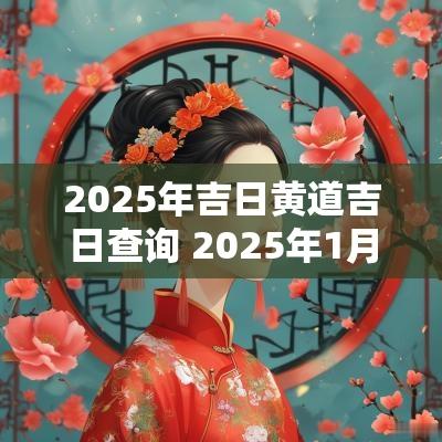 2025年吉日黄道吉日查询 2025年1月25日黄道吉日查询