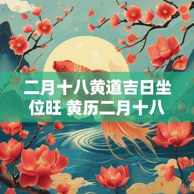 二月十八黄道吉日坐位旺 黄历二月十八