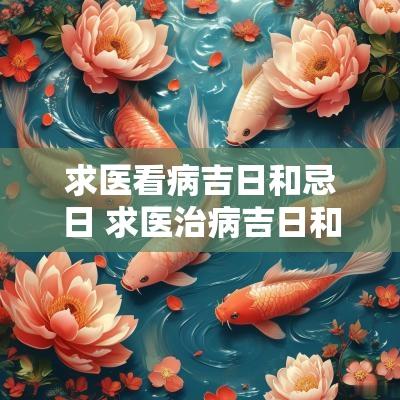 求医看病吉日和忌日 求医治病吉日和忌日