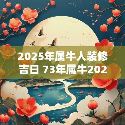 2025年属牛人装修吉日 73年属牛2025年3月装修吉日吉时