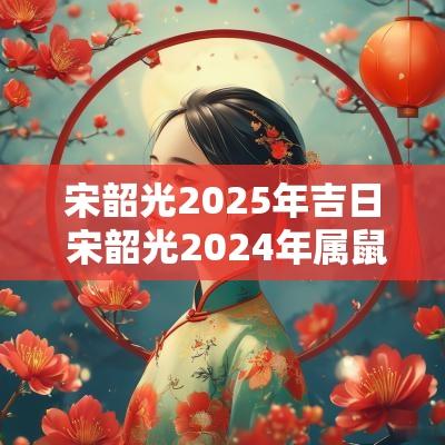 宋韶光2025年吉日 宋韶光2025年属鼠运程