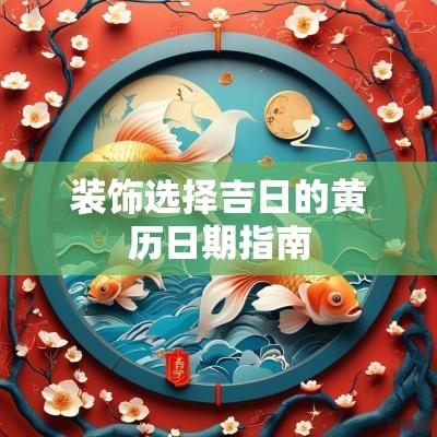 装饰选择吉日的黄历日期指南