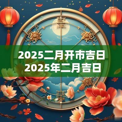 2025二月开市吉日 2025年二月吉日