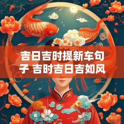 吉日吉时提新车句子 吉时吉日吉如风的一套句子