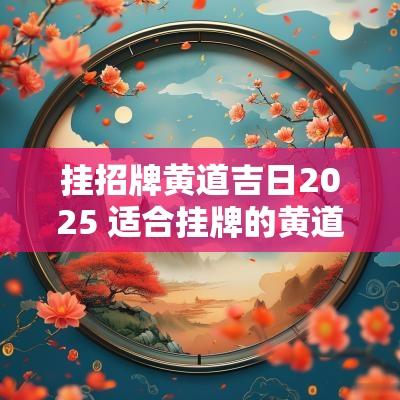 挂招牌黄道吉日2025 适合挂牌的黄道吉日2025