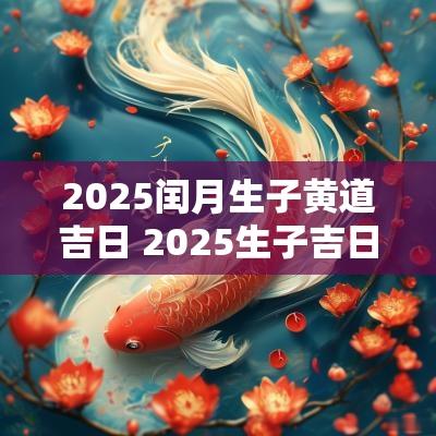 2025闰月生子黄道吉日 2025生子吉日