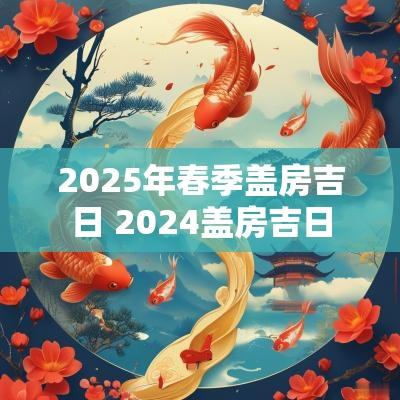 2025年春季盖房吉日 2025盖房吉日
