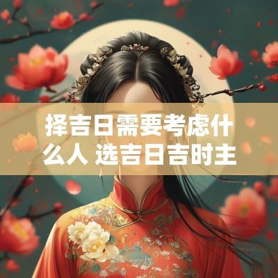 择吉日需要考虑什么人 选吉日吉时主要看什么
