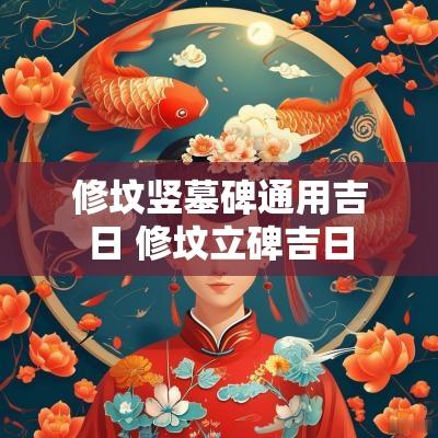 修坟竖墓碑通用吉日 修坟立碑吉日