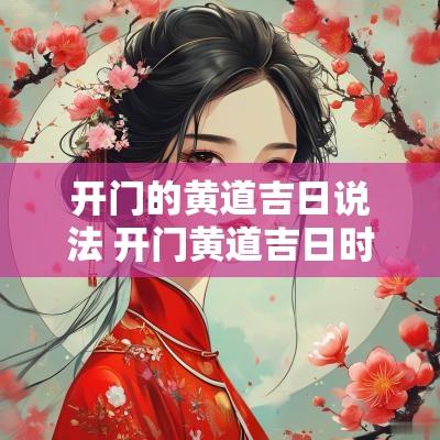 开门的黄道吉日说法 开门黄道吉日时间