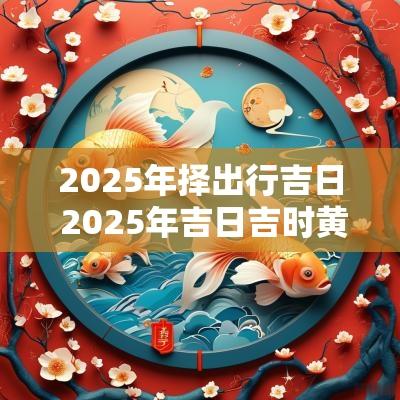 2025年择出行吉日 2025年吉日吉时黄道吉日