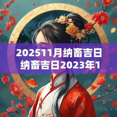 202511月纳畜吉日 纳畜吉日2025年1月