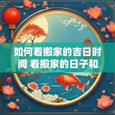 如何看搬家的吉日时间 看搬家的日子和时间怎么看