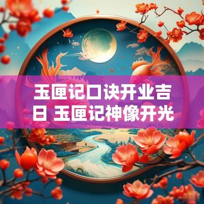 玉匣记口诀开业吉日 玉匣记神像开光吉日