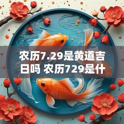 农历7.29是黄道吉日吗 农历729是什么星座