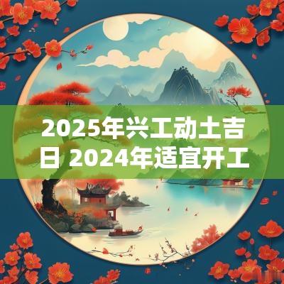 2025年兴工动土吉日 2025年适宜开工动土的日子