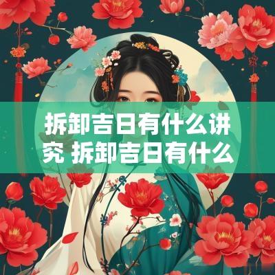 拆卸吉日有什么讲究 拆卸吉日有什么讲究和忌讳