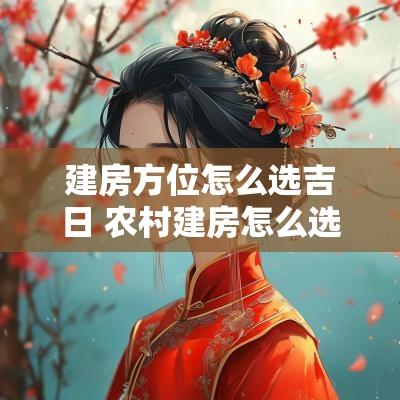 建房方位怎么选吉日 农村建房怎么选日子