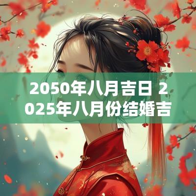 2050年八月吉日 2025年八月份结婚吉日