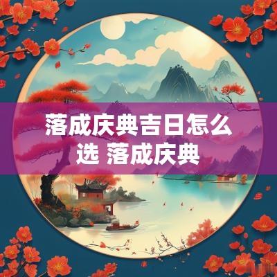 落成庆典吉日怎么选 落成庆典