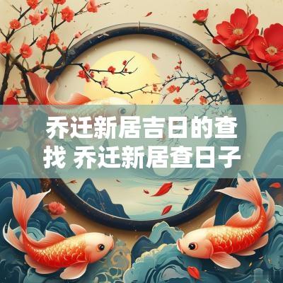 乔迁新居吉日的查找 乔迁新居查日子