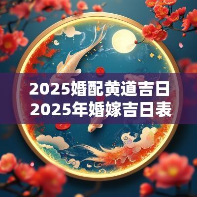 2025婚配黄道吉日 2025年婚嫁吉日表