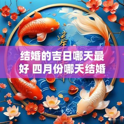 结婚的吉日哪天最好 四月份哪天结婚吉日最好