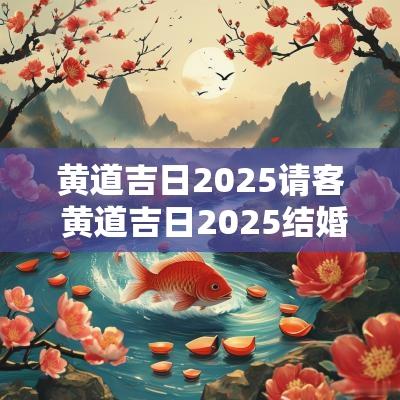黄道吉日2025请客 黄道吉日2025结婚吉日