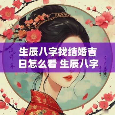生辰八字找结婚吉日怎么看 生辰八字算结婚吉日周易