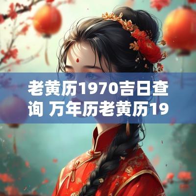 老黄历1970吉日查询 万年历老黄历1970年黄道吉日