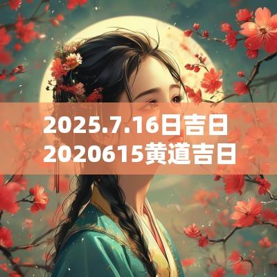2025.7.16日吉日 2025615黄道吉日