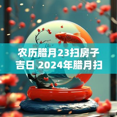 农历腊月23扫房子吉日 2025年腊月扫房吉日