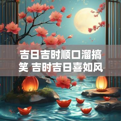 吉日吉时顺口溜搞笑 吉时吉日喜如风顺口溜文字