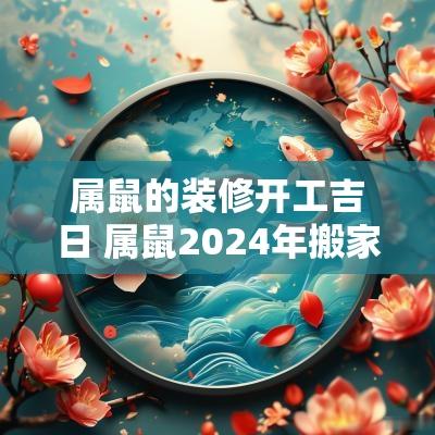 属鼠的装修开工吉日 属鼠2025年搬家吉日