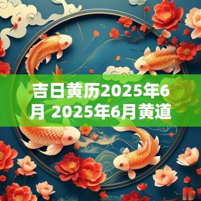 吉日黄历2025年6月 2025年6月黄道吉日吉时查询