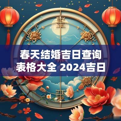 春天结婚吉日查询表格大全 2025吉日查询结婚
