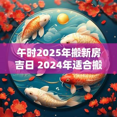 午时2025年搬新房吉日 2025年适合搬新房的日子