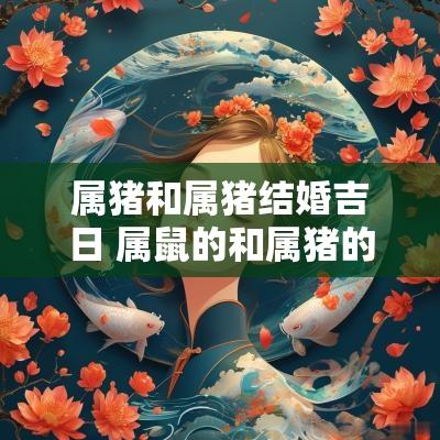 属猪和属猪结婚吉日 属鼠的和属猪的结婚吉日
