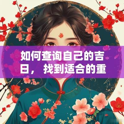 如何查询自己的吉日， 找到适合的重要日子