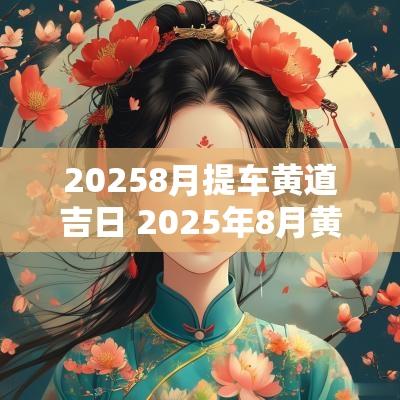 20258月提车黄道吉日 2025年8月黄道吉日