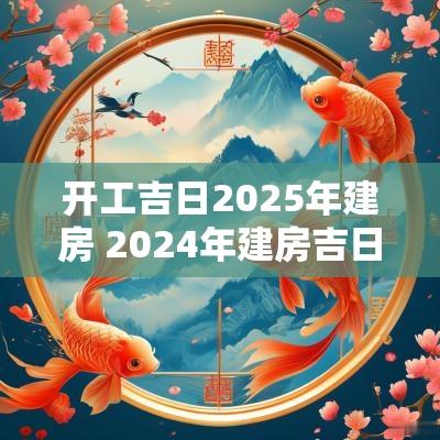 开工吉日2025年建房 2025年建房吉日