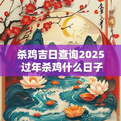 杀鸡吉日查询2025 过年杀鸡什么日子好