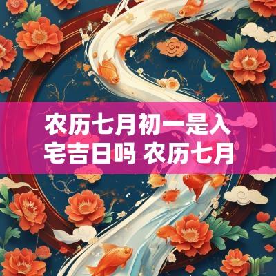 农历七月初一是入宅吉日吗 农历七月初一是入宅吉日吗为什么