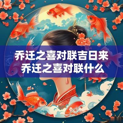 乔迁之喜对联吉日来 乔迁之喜对联什么时候买