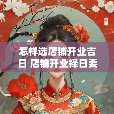 怎样选店铺开业吉日 店铺开业择日要领