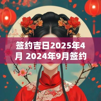 签约吉日2025年4月 2025年9月签约吉日