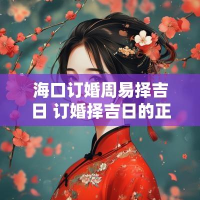 海口订婚周易择吉日 订婚择吉日的正确方法