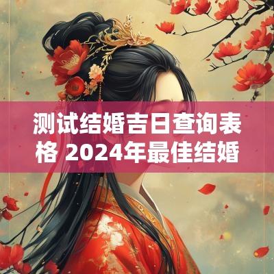 测试结婚吉日查询表格 2025年最佳结婚吉日表格