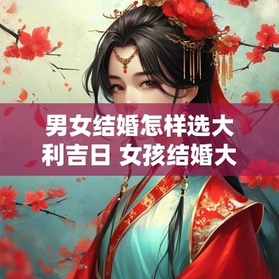 男女结婚怎样选大利吉日 女孩结婚大利月表