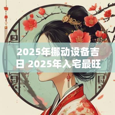 2025年挪动设备吉日 2025年入宅最旺的吉日